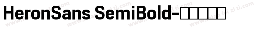 HeronSans SemiBold字体转换